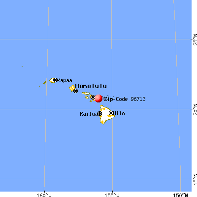 Hana, HI (96713) map from a distance