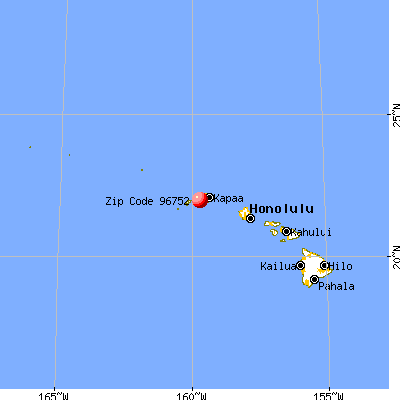 Kekaha, HI (96752) map from a distance
