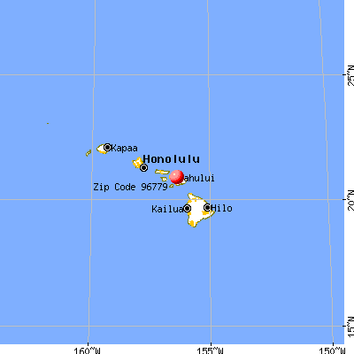 Paia, HI (96779) map from a distance