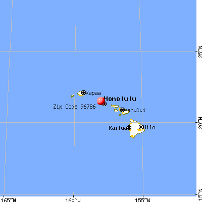 Wahiawa, HI (96786) map from a distance
