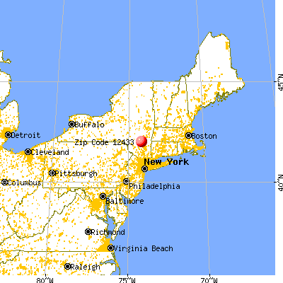 West Hurley, NY (12433) map from a distance