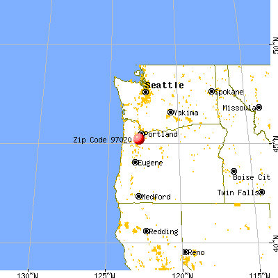 Donald, OR (97020) map from a distance