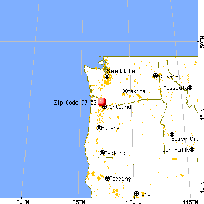 Warren, OR (97053) map from a distance