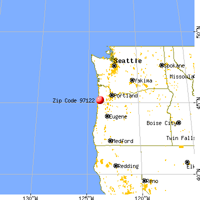 Hebo, OR (97122) map from a distance