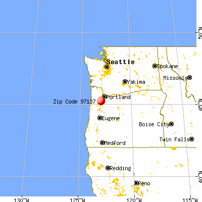 St. Paul, OR (97137) map from a distance