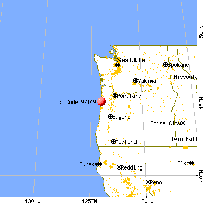 Neskowin, OR (97149) map from a distance