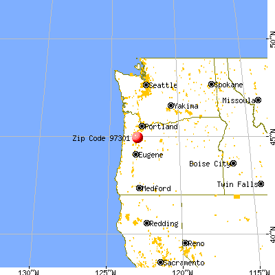 Salem, OR (97301) map from a distance