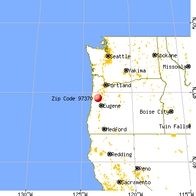 Philomath, OR (97370) map from a distance