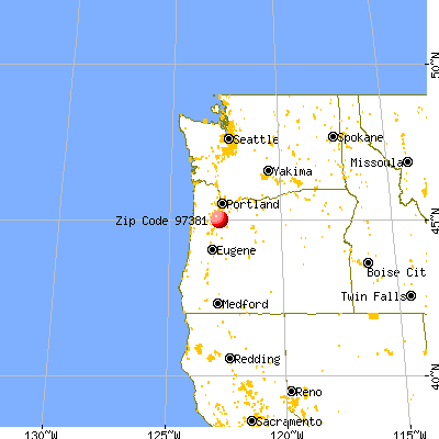 Silverton, OR (97381) map from a distance