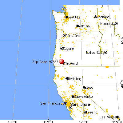 Wimer, OR (97537) map from a distance