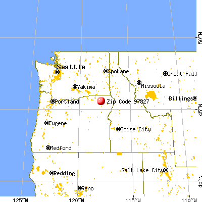 Elgin, OR (97827) map from a distance
