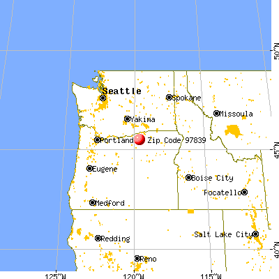 Lexington, OR (97839) map from a distance