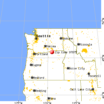 Stanfield, OR (97875) map from a distance