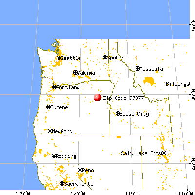Sumpter, OR (97877) map from a distance