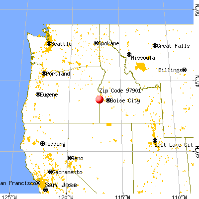 Adrian, OR (97901) map from a distance