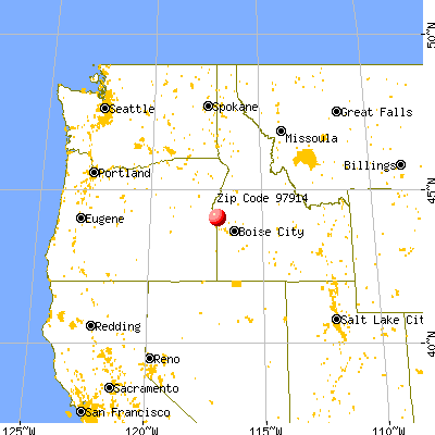 Ontario, OR (97914) map from a distance