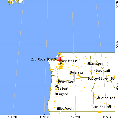 Coupeville, WA (98239) map from a distance