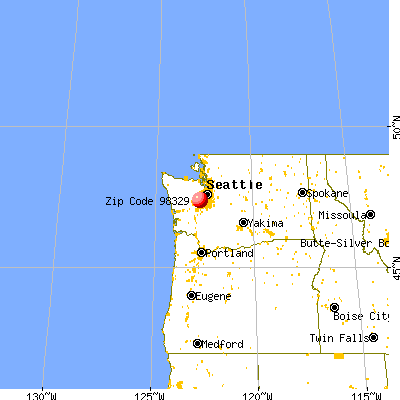 Key Center, WA (98329) map from a distance