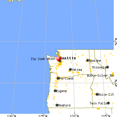 Hansville, WA (98340) map from a distance