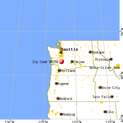 Morton, WA (98356) map from a distance