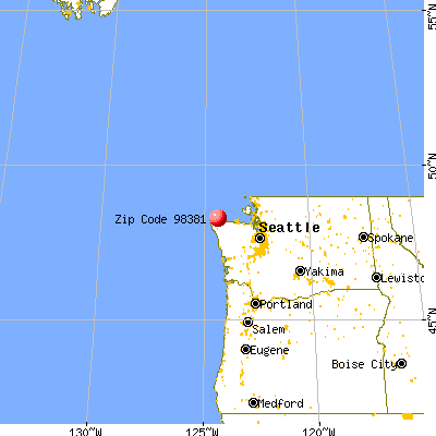 Sekiu, WA (98381) map from a distance