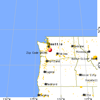 Wilkeson, WA (98396) map from a distance