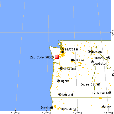 Malone, WA (98559) map from a distance