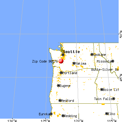 Rainier, WA (98576) map from a distance