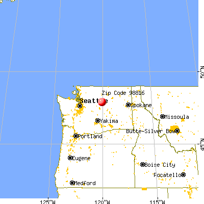 Chelan, WA (98816) map from a distance