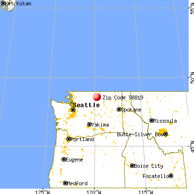 Conconully, WA (98819) map from a distance