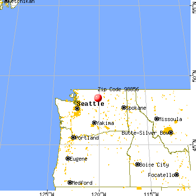 Twisp, WA (98856) map from a distance