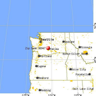 Tieton, WA (98947) map from a distance