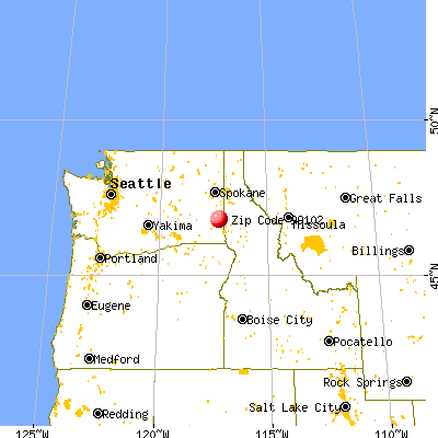 Albion, WA (99102) map from a distance