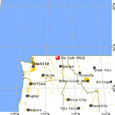 Marcus, WA (99126) map from a distance