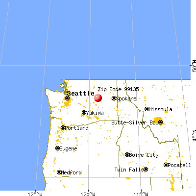 Hartline, WA (99135) map from a distance