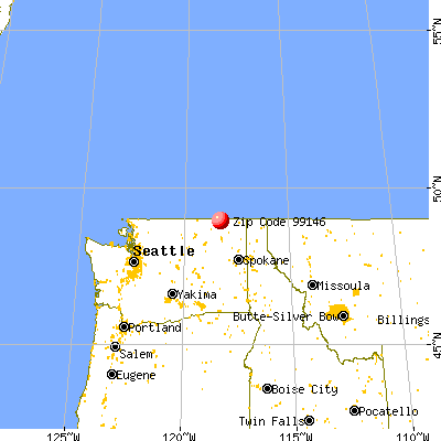 Laurier, WA (99146) map from a distance