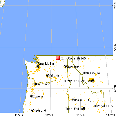 Curlew Lake, WA (99166) map from a distance