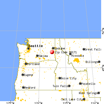 St. John, WA (99171) map from a distance
