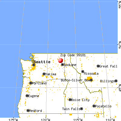 Valley, WA (99181) map from a distance