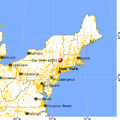 Tivoli, NY (12583) map from a distance