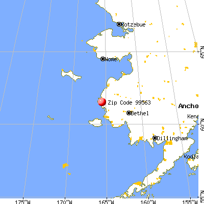 Chevak, AK (99563) map from a distance