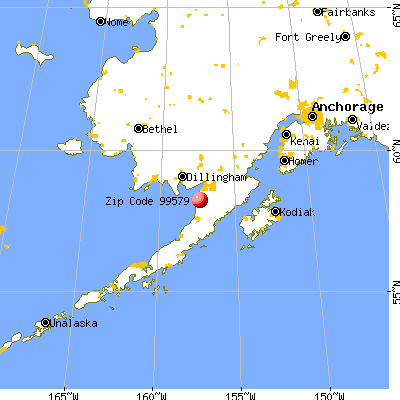 Egegik, AK (99579) map from a distance