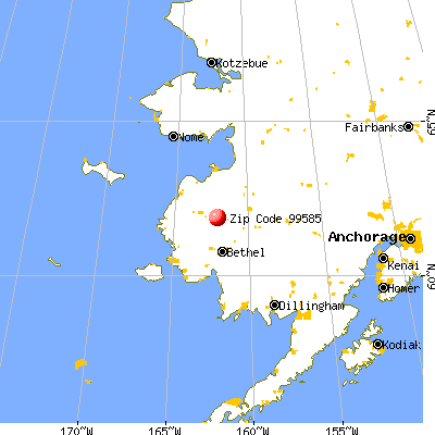 Marshall, AK (99585) map from a distance
