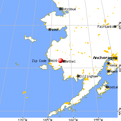 Kasigluk, AK (99609) map from a distance
