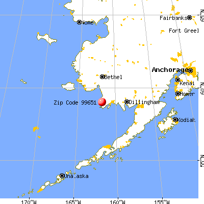 Platinum, AK (99651) map from a distance