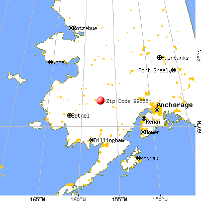 Red Devil, AK (99656) map from a distance
