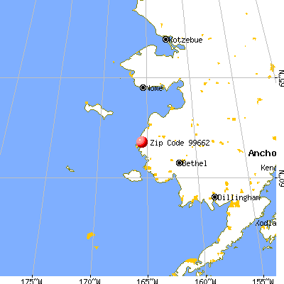 Scammon Bay, AK (99662) map from a distance