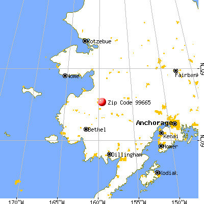 Shageluk, AK (99665) map from a distance