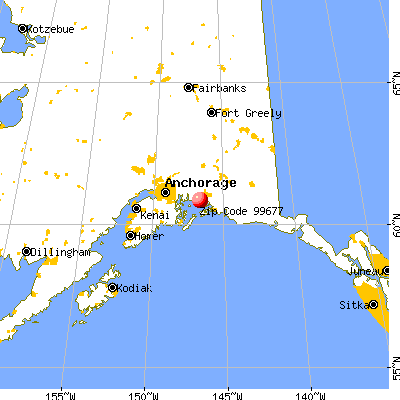 Tatitlek, AK (99677) map from a distance