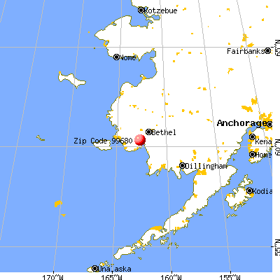 Tuntutuliak, AK (99680) map from a distance